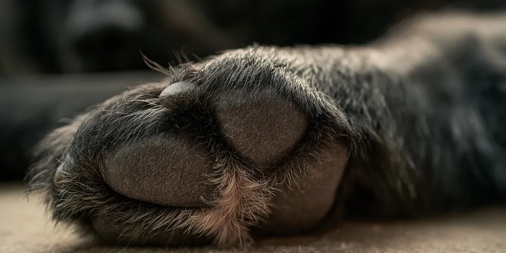 犬の肉球のアップ